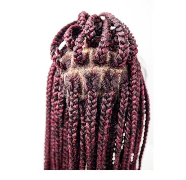 B & B knotless 100% full lace wig Fulani v 24”