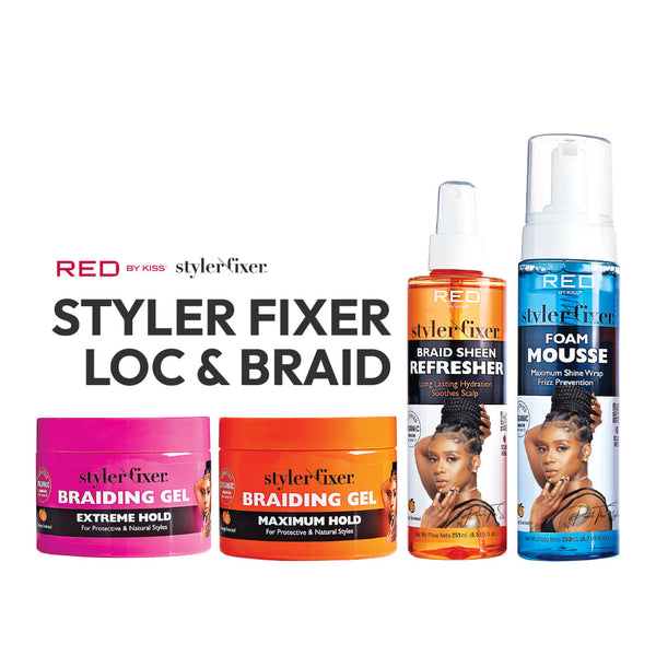 Red Styler Fixer Braiding Gel – Maximum Hold (6 US fl.oz.)